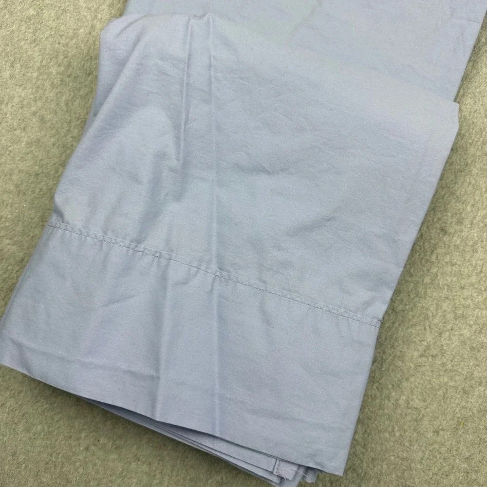 Martha‎ Stewart Everyday Full Size Flat Sheet Periwinkle 100% Cotton Made in USA
